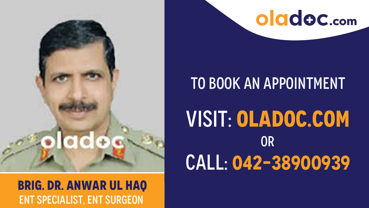 Book appointment with Dr. Anwar Ul Haq-best ENT Specialist  Lahore